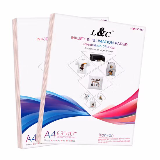 White Paper Dye Sublimation Printer for Paper A3/A4 Size